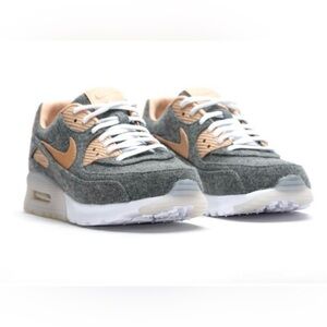 Nike W Airmax 90 Ultra PRM Cool Grey and Vachetta Tan Sz 6.5
